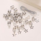 36 Pcs Hair Braid Diy Dread Dreadlock Beads Adjustable Braids Cuff Clip Gift