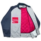 Vintage 1970s Coca Cola Delivery Driver Employee Zip Up Bomber Jacket 