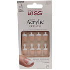 2 X Kiss Salon Acrylic Press On Nails Real Short Squoval  28 Ct Ksa11 Power Play
