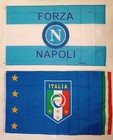 1 Italy Calcio Federation Flag   1 Napoli Flag  3x5 Ft   35