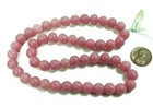 50 Vintage Japanese Cherry Brand Glass Opaque Dusty Rose 10mm  Round Beads 4718