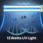 13w Uv-c Pond Filter Bulb G23 Base Replacement Light For Pool Aquarium Sterilize
