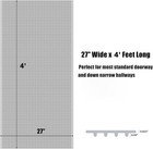 Plastic Carpet Runner 27 X 48 Inch Plastic Area Rug For Doorway  Carpet Prote   