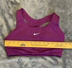 Nike Dri-fit Sports Bra Medium Purple Racerback Removable Pads Athletic M Womens