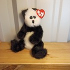 Ty Attic Treasures Checkers Panda Bear Jointed Plush  Retired 1993 Vintage Pvc
