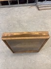 Vtg  Wooden Display Cabinet For A Countertop Or Hang Mercantile Showcase      