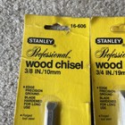 New Vintage Stanley Professional Usa Wood Chisel 3 8     3 4   1-1 2      2    Set
