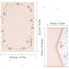 27 Pcs Stationary Writing Paper With Envelopes Set Cute Vintage Floral Letter 