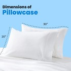 Pillow Standard Size White Pillow Set Of 4 Cotton Blend 200 Tc Soft   Breathable