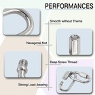 Carabiner Quick Link Strap Connector Steel Chain Repair Shackle D Shape