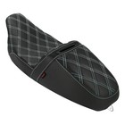 Black Step-up Seat Lattice Stitch For Harley Road Glide   Electra Glide 1997-07