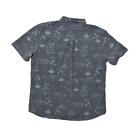 O neill Men s 2xl Gray Polyester Casual Shirt Travel Series Relaxed Fit Hawaiian