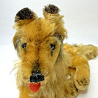 Steiff Collie German Shepard Dog Mohair wool No Ids Or Tags Plush Vintage 1960s