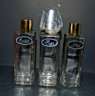 Vtg Mid Century Mini Portable Travel Bar Set Gold Faux Pearl Case Bottles Nos
