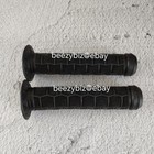 Nos Vintage Haro Team Grips Old School Bmx Master Sport Freestyle Black Flanged