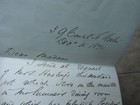 Rare Museum Quality 1874 Letter  Lincoln China Piece Donated To White House Lamb