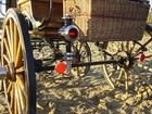 Horse Carriage Lamp Rear Style N6 N7 White Or Brass Metal Trim