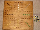 Wahoo Board Game Aggravation 2 To 4 Player  Hand Made In Usa  Marble Board
