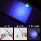 Bonnyco Invisible Ink Pen And Notebook Pack 16  Red  Orange  Blue  Green