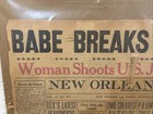 Rare 1927 Babe Ruth Breaks Home Run Record 60th Full Newspaper  New York Yankees