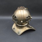Vintage Brass Miniature Mark V Deep Sea Diver Helmet Nautical Decor