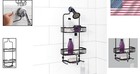 Open Wire Design Shower Caddy - Rustproof Hanging Organizer In Elegant Bronze