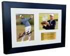 Signed 12x8 Scottie Scheffler Golf Photo Photograph Autograph Frame Picture Gold