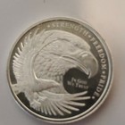1 10 Troy Ounce Silver Round  999 Gsm Eagle Obverse American Flag Reverse Nice