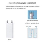 Clyxgs Aluminum Water Cooling Block  Liquid Cold Water Plate Heat Sink Water-coo