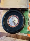 Vintage E s  Lowe Mini Roulette Wheel Game W  Chips 1942 Missing Silver Ball