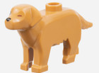 Lego New Dog Labrador Golden Retriever Medium Nougat Right Eye Closed Pet