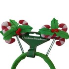 Christmas Headband Bopper Candy Cane Holly Berry Christmas House Felt Jiggly 