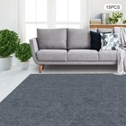 Commercial   Home Carpet Tiles Peel And Stick Carpet Tiles 15 Pcs 24  X 24  Grey