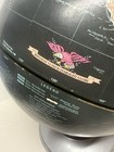 Vintage Replogle 12 Inch Starlight Black World Globe Russia Era W chrome Base