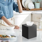 Tissue Box Cover Square Modern Facial Acrylic Tissue Holder Napkin Dispenser