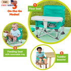 Pop  n Sit Portable Baby Booster Seat Teal Infant To Toddler Free Shipping Us   