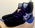 Opt Laces Purple   Asics Wrestling Shoes Ex-eo 1083a001 Black X Purple X Silver