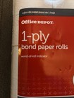 Office Depot 1-ply Bond Paper Rolls Cash Register 1 75  X 128  White 10pack