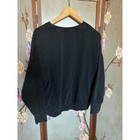 Faded Black Oversized Crewneck Sweatshirt