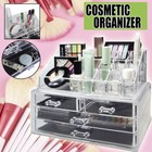 Acrylic Jewelry Makeup Cosmetic Organizer Case Display Holder Drawer Box Storage
