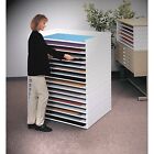 Safco Stacking Trays 40 Lb Capacity 39 x26 x3  White 4897
