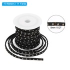 32 8ft Studded Faux Suede Cord Rope For Jewelry Making  Black Golden