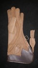 Eagle  Falconry   Owl Glove 3 Layers Nubuck Leather 16 Inch  Light Brown Left 