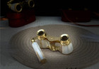 Ak Personalized Brass Opera Glasses With Mother Of Pearl - Engraved Leather Case