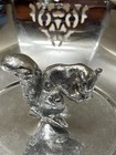 Rare Vintage Retro Chrome Squirrel Hexagonal Nut Bowl 8 