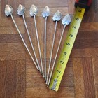 Set Of 6 Sterling Silver Straw Sipper Tea Spoons - Spritzer   Fuhrmann