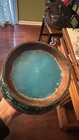 Antique Chinese Cloisonn   Tall Handle Teapot Brass