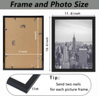 11x16 Inch Picture Frame  Horizontal And Vertical Formats For Wall Hanging  11 X