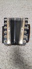 Vintage Black Single Row Button Melodeon Accordion