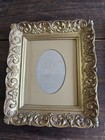 Set Of 2 Ornate Gold Victorian Style Picture Frames W glass Photo Sz 5 X 4 
